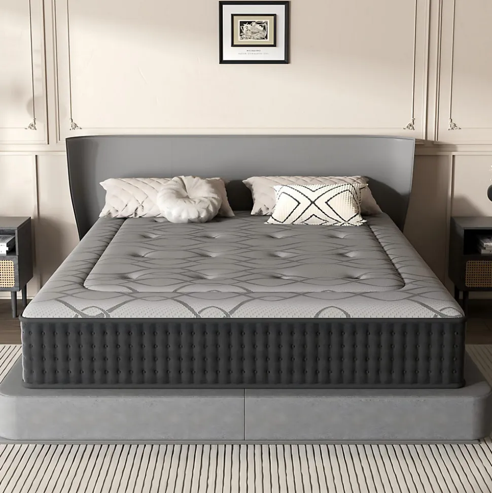 Matelas Ressorts 140x200 cm de Forme en Mousse et Ressorts, 28 cm Épaisseur