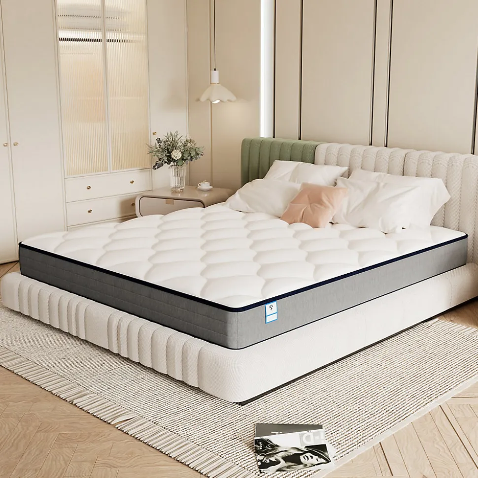 Matelas Ressorts 160x200 Épaisseur 20 cm Confort,Ergonomique 7 Zones Ergonomique