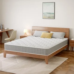 Matelas Ressorts 140x190cm de Forme en Mousse et Ressorts, 20 cm Épaisseur