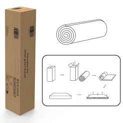 Matelas réversible 160x200cm,hauteur 20cm,degré de fermeté H3 & H4,côté souple et ferme,mousse confort 7 zones,Öko-Tex 100