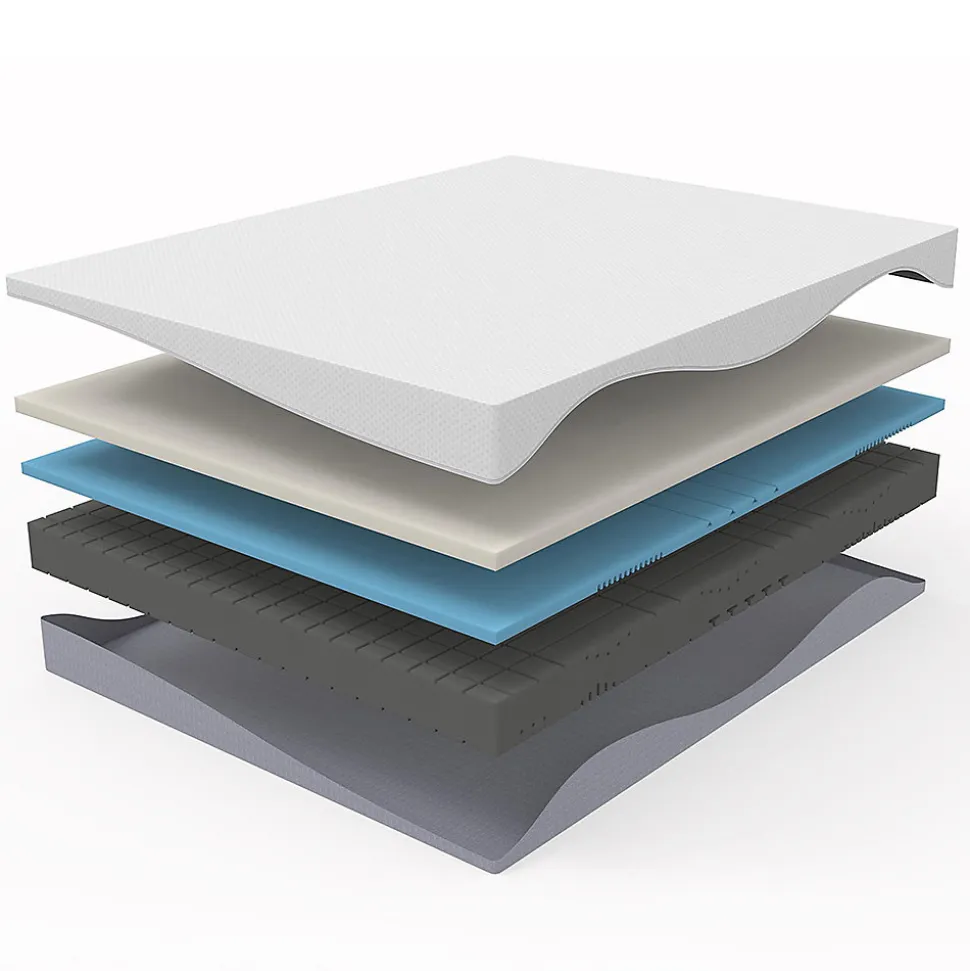 Matelas réversible 160x200cm,hauteur 20cm,degré de fermeté H3 & H4,côté souple et ferme,mousse confort 7 zones,Öko-Tex 100