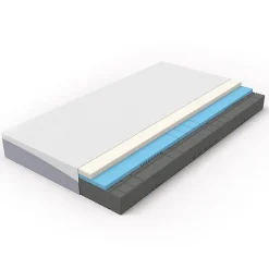Matelas réversible 140x200cm,hauteur 20cm,fermeté H3 & H4,mousse 7 zones,Öko-Tex 100
