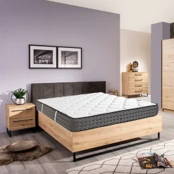 Matelas SAJA, réversible en mousse 3D, face été/ hiver, mémoire de forme, indépendance du couchage - 140 X 190 X 20 cm