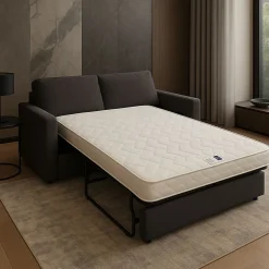 Matelas Souple avec face de contact Latex 120x200 x 10 cm - 5 Zones de Confort - Très Respirant