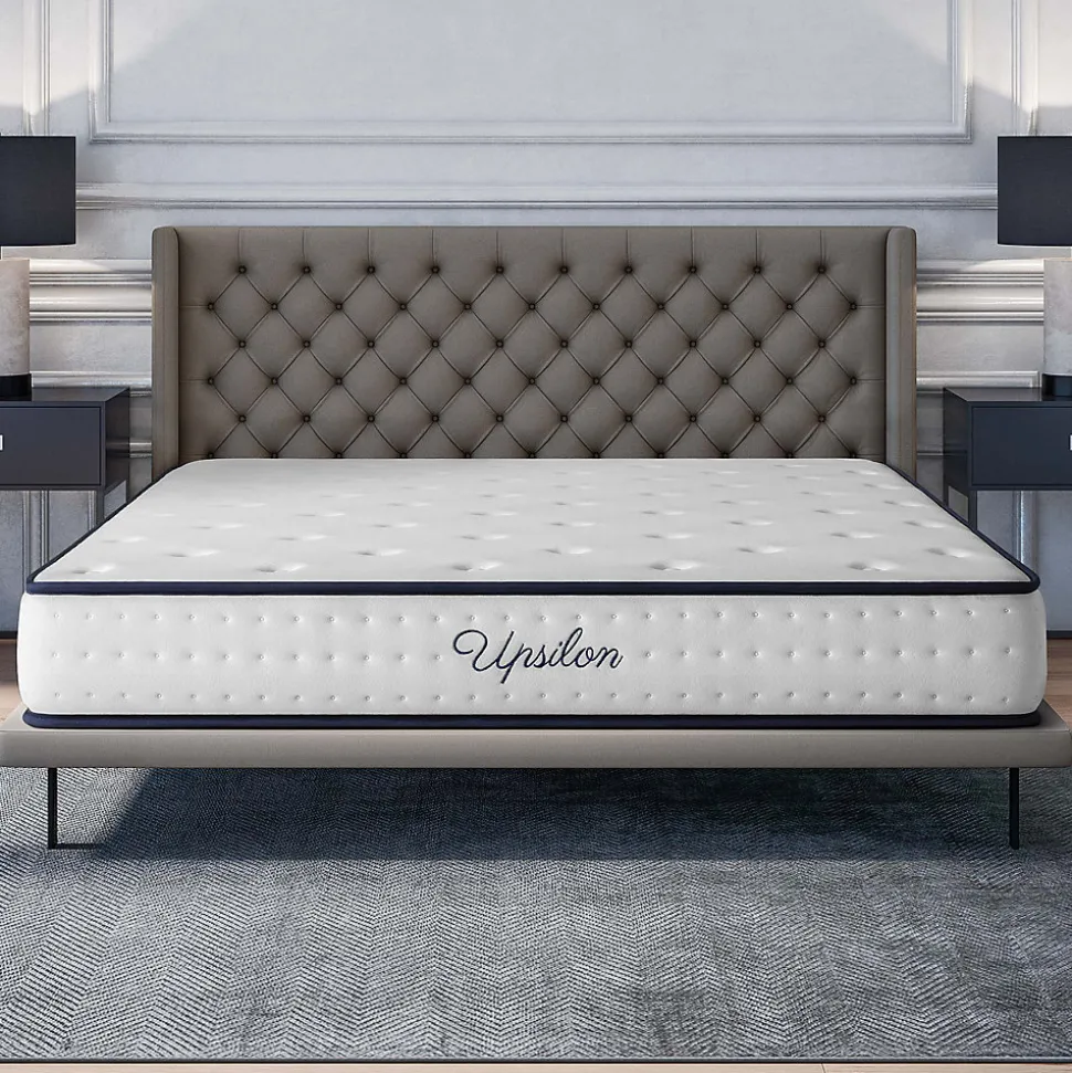 Matelas 160x200 - 21 cm - Mousse mémoire de forme - Blue Latex - Confort Équilibré - 7 zones - Réversible - Durable - Upsilon