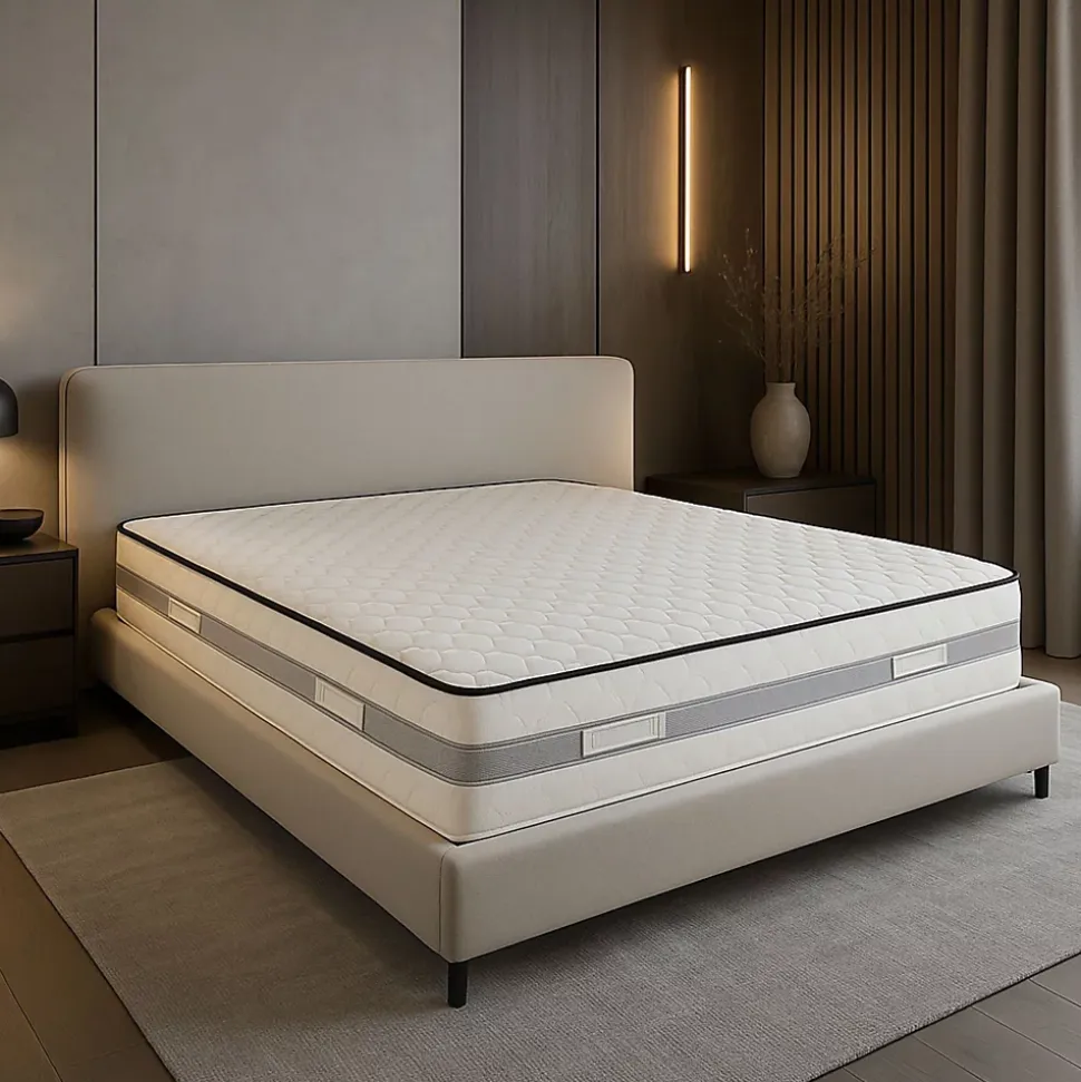 Matelas 160x200 23 cm Tres Ferme - 60 Kg/m3 - 7 Zones de Confort - Tres Respirant - Confort Optimal - Usage Quotidien - MATELAS KI