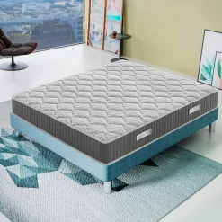 Matelas 140x200 à mémoire de forme - Epaisseur 25 cm - Mémoire 5 cm - Soulagement des points de pression - Hermes