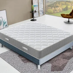 Matelas 140x200 à mémoire de forme - Epaisseur 30 cm - Mémoire 5 cm - Soulagement des points de pression - Hermes