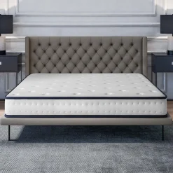 Matelas 160x200 - Mousse mémoire de forme - Blue Latex - Confort Équilibré - 7 zones - Réversible - Durable - Upsilon