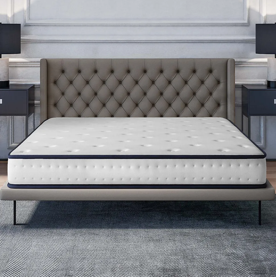 Matelas 160x200 - Mousse mémoire de forme - Blue Latex - Confort Équilibré - 7 zones - Réversible - Durable - Upsilon