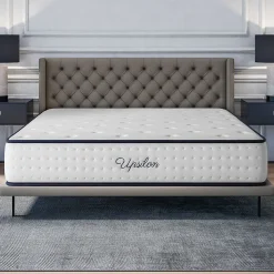 Matelas 180x200 - Épais 30 cm - Mousse mémoire de forme - Blue Latex - Confort Ferme - 7 zones - Réversible - Durable - Upsilon