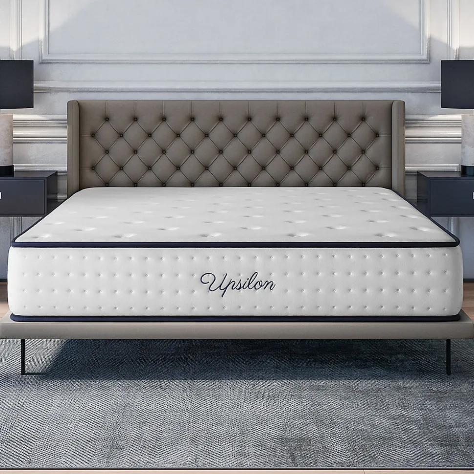 Matelas 160x200 - Épais 30 cm - Mousse mémoire de forme - Blue Latex - Confort Ferme - 7 zones - Réversible - Durable - Upsilon