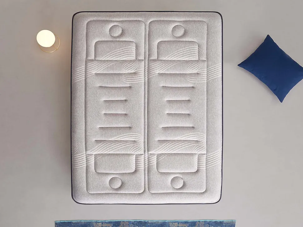 Matelas 140x190 - Épaisseur 30 cm - Jupiter - Blue Latex - Mémoire de forme - 7 zones - Indépendance de couchage - Ferme - Durable