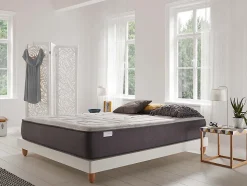 Matelas 140x190 - Épaisseur 30 cm - Jupiter - Blue Latex - Mémoire de forme - 7 zones - Indépendance de couchage - Ferme - Durable