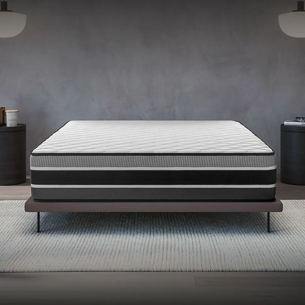 Matelas 140x190 - Très Épais 30 cm - Mousse à Mémoire de Forme - Blue Latex - Mousse HR - 7 zones - Réversible - Ferme - Felis