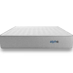 Matelas 160x200 Alpha - Mousse HR - Accueil Blue Latex - Épais 30 cm - 7 zones de soutien - Face été/hiver - Confort Ferme