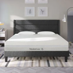 Matelas 160x200 cm - Ergonomique 7 Zones avec Mousse Froide, Confort H2 H3, Housse Amovible Lavable à Fermeture Éclair - Blanc