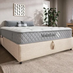 Matelas 120x200 cm - Orthopédique à Ressorts ensachés 7 Zones et Mousse Froid, Fermeté H3 Moyenne, Hauteur 20 cm, Blanc
