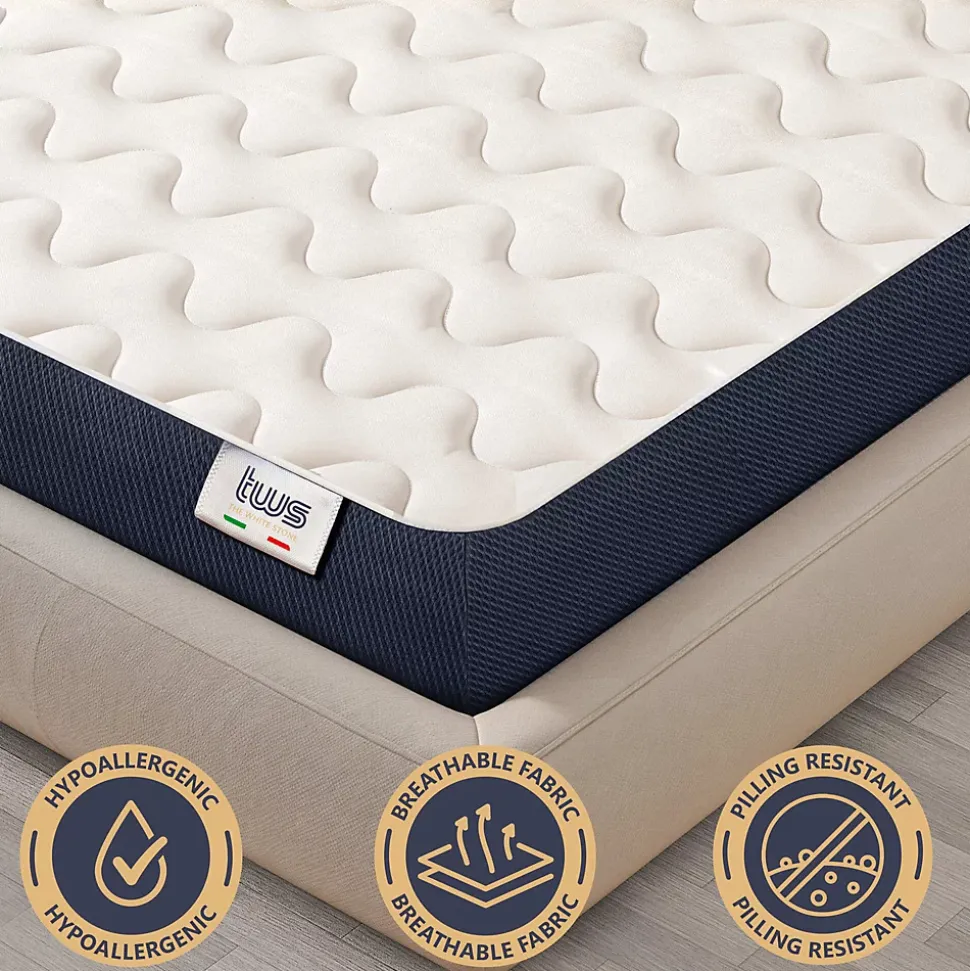 Matelas 120x190 cm en Waterfoam hypoallergénique, 10 cm