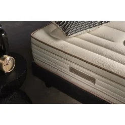 Matelas 200x200 cm ensachés hybride Bamboo Nuit epaisseur 30 cm +/- 2 Fermeté moyen élevé. ECCOX