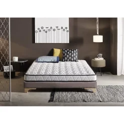 Matelas 140x190 cm Mémoire de forme Luxury Aloe Vera epaisseur 16 cm +/- 2 avec fonction antimicrobienne de traitement ALOE VERA.