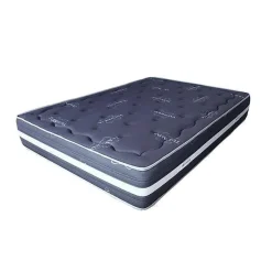 Matelas 180x200 cm Mémoire de forme Tourmaline Gris epaisseur 25 cm +/- 2 Haute Fermeté. ECCOX