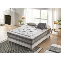Matelas 120x180 cm Mémoire de forme Gel Pocket Spring Graphene Design & Comfort epaisseur 29 cm + / -2 Fermeté moyenne-élevée