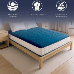 Matelas 140x190 cm Waterfoam H20 cm Ferme Moyenne Médical Antiallergique Made in Italy