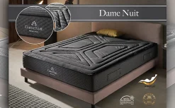 Matelas 135x200 dame nuit soutien ferme évolutif ressorts ensachés deep spring & confort multizone hr - 25cm d'epaisseur