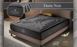 Matelas 160x200 dame nuit soutien ferme évolutif ressorts ensachés deep spring & confort multizone hr - 25cm d'epaisseur
