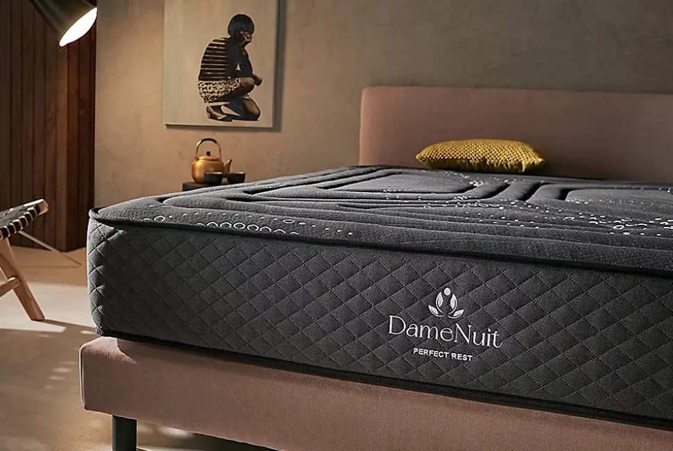 Matelas 160x200 dame nuit soutien ferme évolutif ressorts ensachés deep spring & confort multizone hr - 25cm d'epaisseur