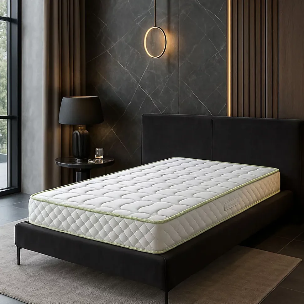 Matelas 90x190 Densité 35 Kg/m3 - Hauteur 21 Cm - Soutien Souple - Confort Optimal - Usage Quotidien - Nuit Calme