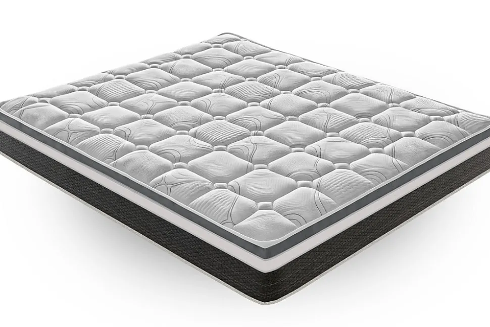 Matelas 160x190 en mousse à mémoire de forme - Epaisseur 20 cm - Orthopédique - Rigidité H4 - Fabriqué en Italie - Mod Anna