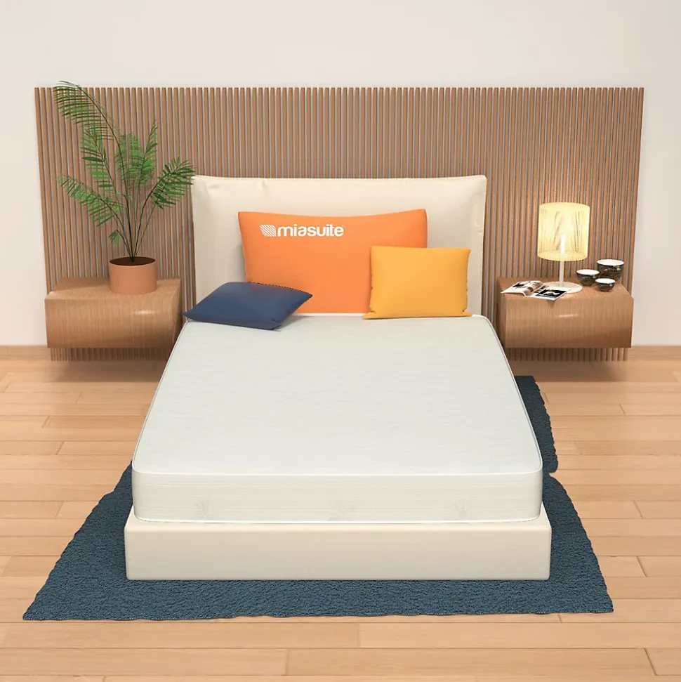 Matelas 80x190 Hauteur 10 cm - Revêtement Aloe Vera, Waterfoam, Pliable. Plus H10