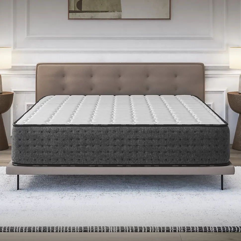 Matelas 160x200 Hybride - Mousse HR - Ressorts ensachés - 30 cm - Réversible - Couchage Indépendant - Blue Latex 7 zones - Equinox