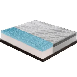Matelas 120x200 Memory Gel - Epaisseur 25 cm - Mousse Mémoire 6 cm - 9 zones de confort - 100% Made in Italy