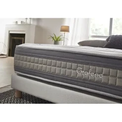 Matelas 80x190 Mémoire de forme Gel Pocket Spring Graphene Design & Comfort Hauteur 29cm + / -2 Fermeté moyenne-élevée