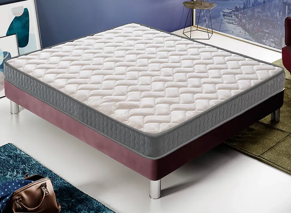 Matelas 90x190 Mousse - Epaisseur 16 cm - Elastique et indéformable - Rigidité H3 - Fabriqué en Italie - Mod Louvre