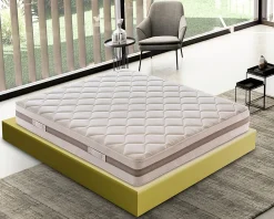 Matelas 120x190 Mousse - Epaisseur 18 cm - 9 zones de confort - Rigidité H4 - Mod Sofia