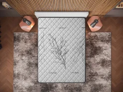 Matelas 140x190 Orion - Mousse Mémoire de Forme - Blue Latex - Épais 30 cm - 7 zones - Réversible face été/hiver - Confort Ferme