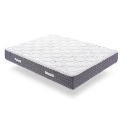 Matelas 160x200 Ressorts Ensachés Memory Nature avec 5cm Gel Mémoire de forme + Graphène + Supersoft Hauteur 30 cm +/-2