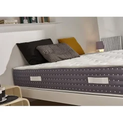 Matelas 160x200 Ressorts Ensachés Memory Nature avec 5cm Gel Mémoire de forme + Graphène + Supersoft Hauteur 30 cm +/-2