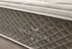 Matelas 140x200 Royal Madeira, ressorts ensachés Healthy Spring, 25 cm, confort HR multizone, ferme et doux, anti-vibrations