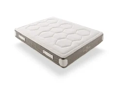 Matelas 140x200 Royal Madeira, ressorts ensachés Healthy Spring, 25 cm, confort HR multizone, ferme et doux, anti-vibrations