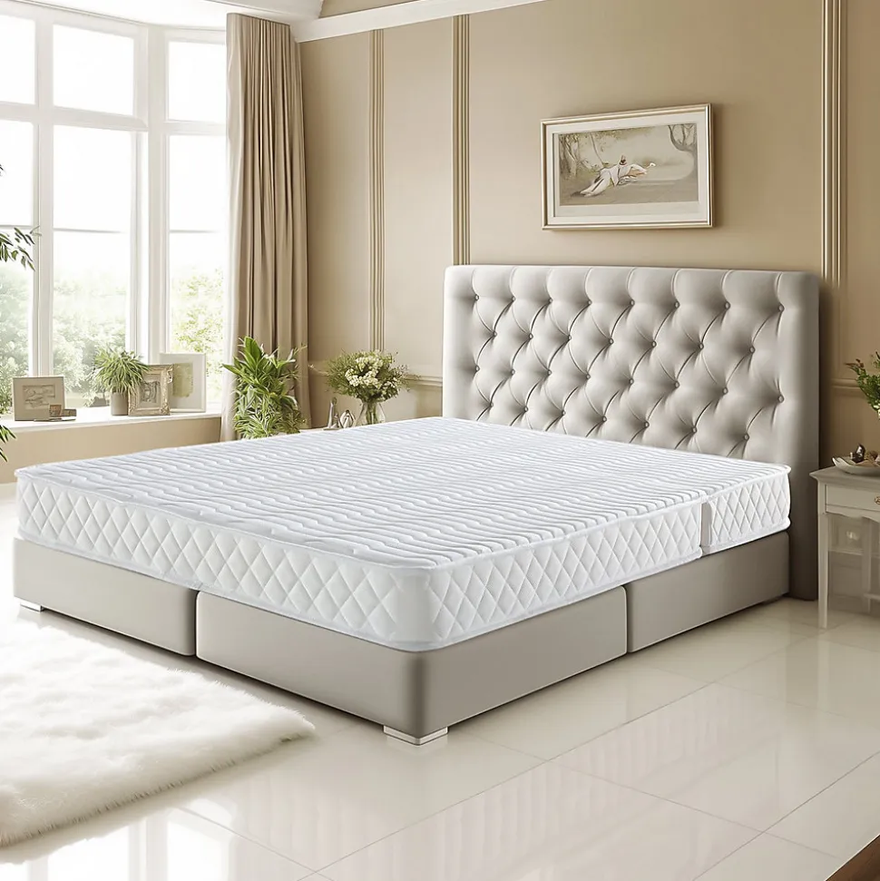 Matelas 140x190 Tres Ferme BZ x 15 cm - 5 Zones de Confort - Assise 60 cm - Respirant - Usage Quotidien - MATELAS TECHNO BZ 15