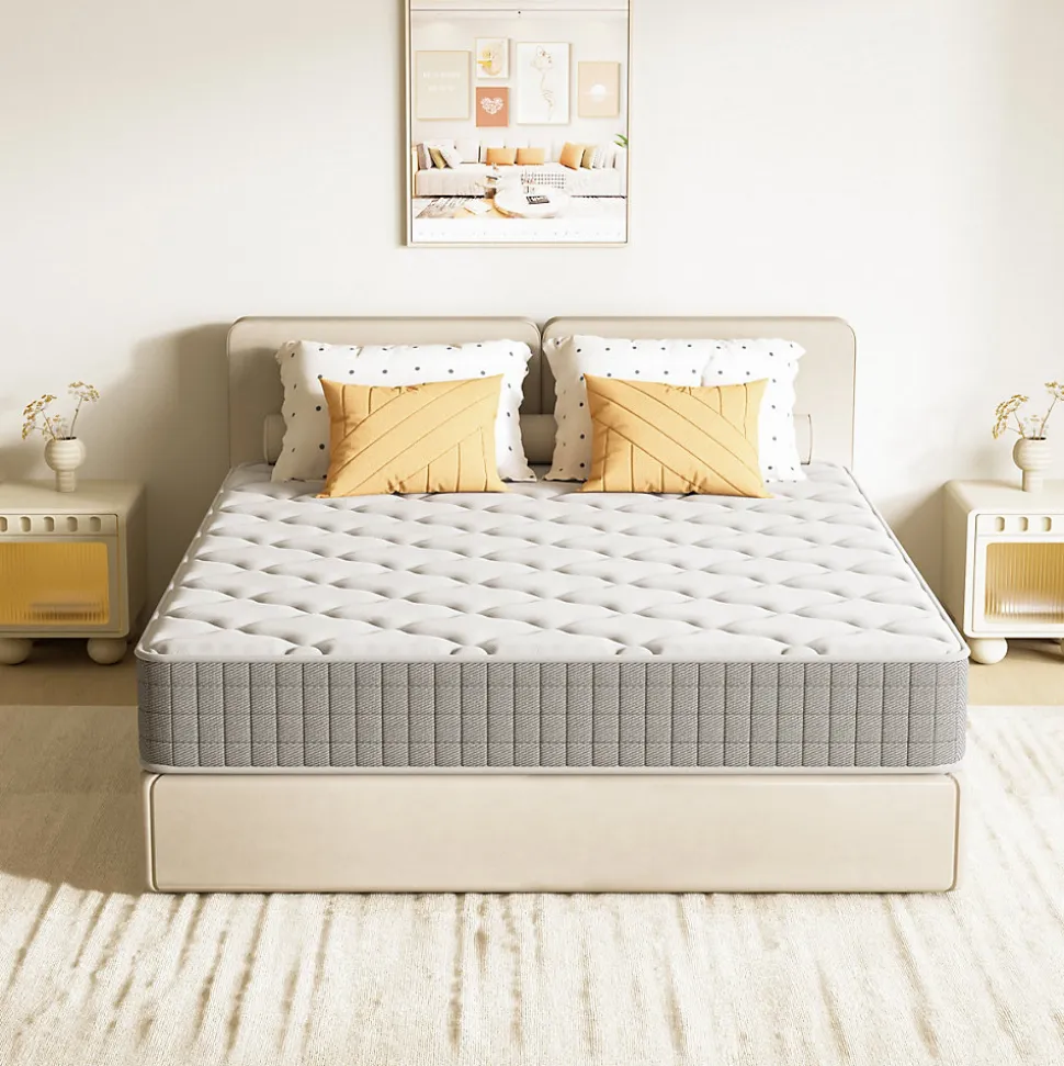 Matelas 160x200,22cm, Fermeté Moyenne, Soutien Parfait,Respirant,Réversible à Deux Faces Utilisables