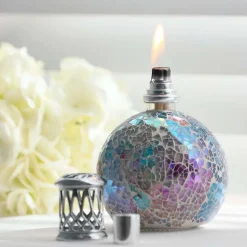 Mèche rechange pour petite lampe catalytique de 100 ml. Compatible avec toutes les marques. Tête en céramique et cordon 100% coton