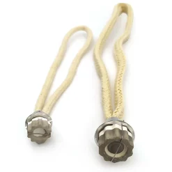 Mèche rechange pour petite lampe catalytique de 100 ml. Compatible avec toutes les marques. Tête en céramique et cordon 100% coton