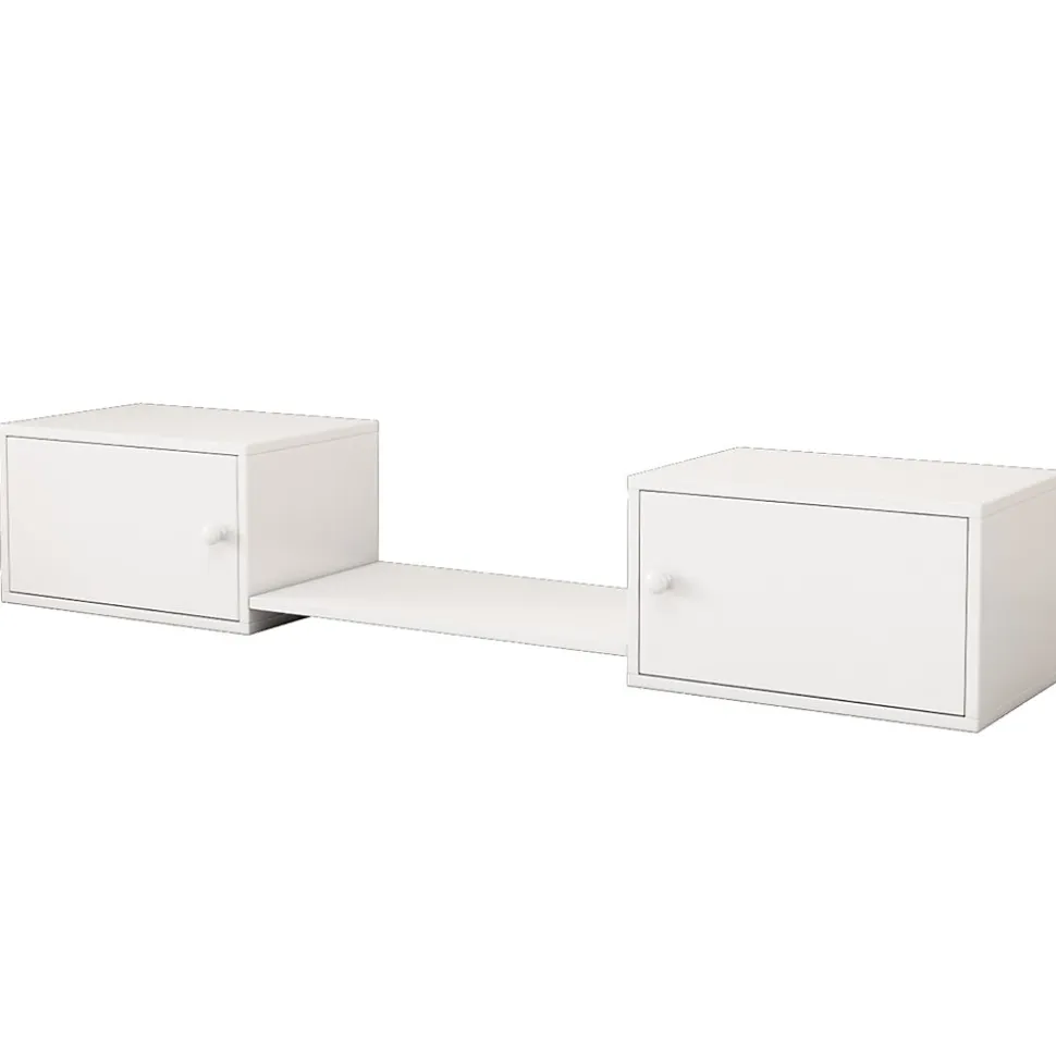 Meuble à chaussures 189x40x34,5 cm, multifonction, utilisable avec lit superposé, blanc