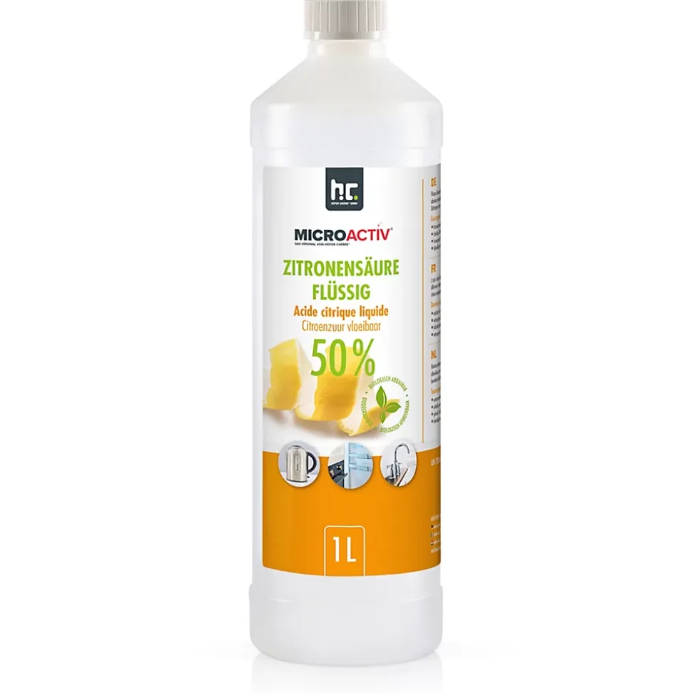 Microactiv Acide Citrique Liquide 50% Détartrant Polyvalent 1 x 15 L, Et Économique